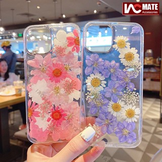 เคสโทรศัพท์มือถือ ลายดอกไม้แห้งจริง สําหรับ iPhone 14Pro Max 14 Plus 13Pro Max 13 12Pro Max 12 11 X Max 8P