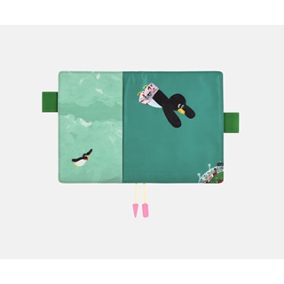 พร้อมส่ง Hobonichi x Good-Bye Penguin "Fly in the Sky" A6 Size Cover ปกลายเพนกวินบิน ปี 2018