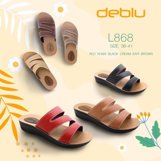 NFshoes ถูกสุด! Deblu รองเท้าแตะเดอบลู-เพื่อสุขภาพ รุ่น L868 นุ่มนิ่ม น้ำหนักเบา ของแท้ 100%