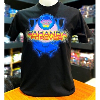 เสื้อยืดMarvel_ลิขสิทธิ์แท้ลายWakandaสีดำ(mvx-117)