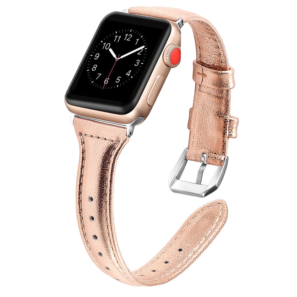 สายนาฬิกา สำหรับ Apple Watch Series1~7 งานคุณภาพเกรดพรีเมี่ยม ผลิตจากหนังแท้อย่างดี แข็งแรงทนทาน จากโรงงานโดยตรง