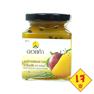 ดอยคำ แยมมะม่วงผสมเสาวรสทาขนมปัง(เจ)  220 กรัม. (แยมทาขนมปังสัมผัสใหม่ของ 2 รสชาติที่ผสมผสานกันอย่างลงตัว)