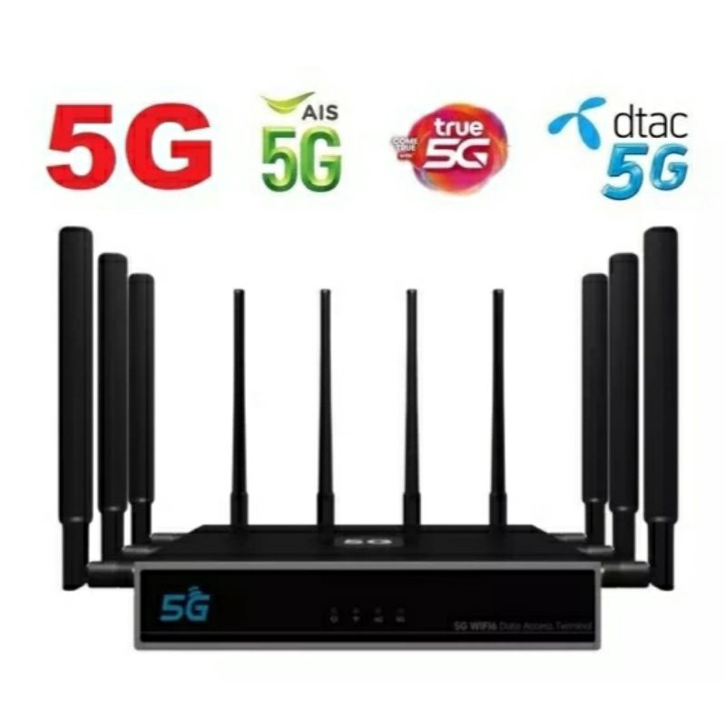 5G CPE PRO 3 IOT MESH WiFi 6 เร้าเตอร์ 5G ใส่ซิม 8 เสา SMA Port ถอด เปลี่ยน ได้ รองรับ 3CA 5G 4G AIS