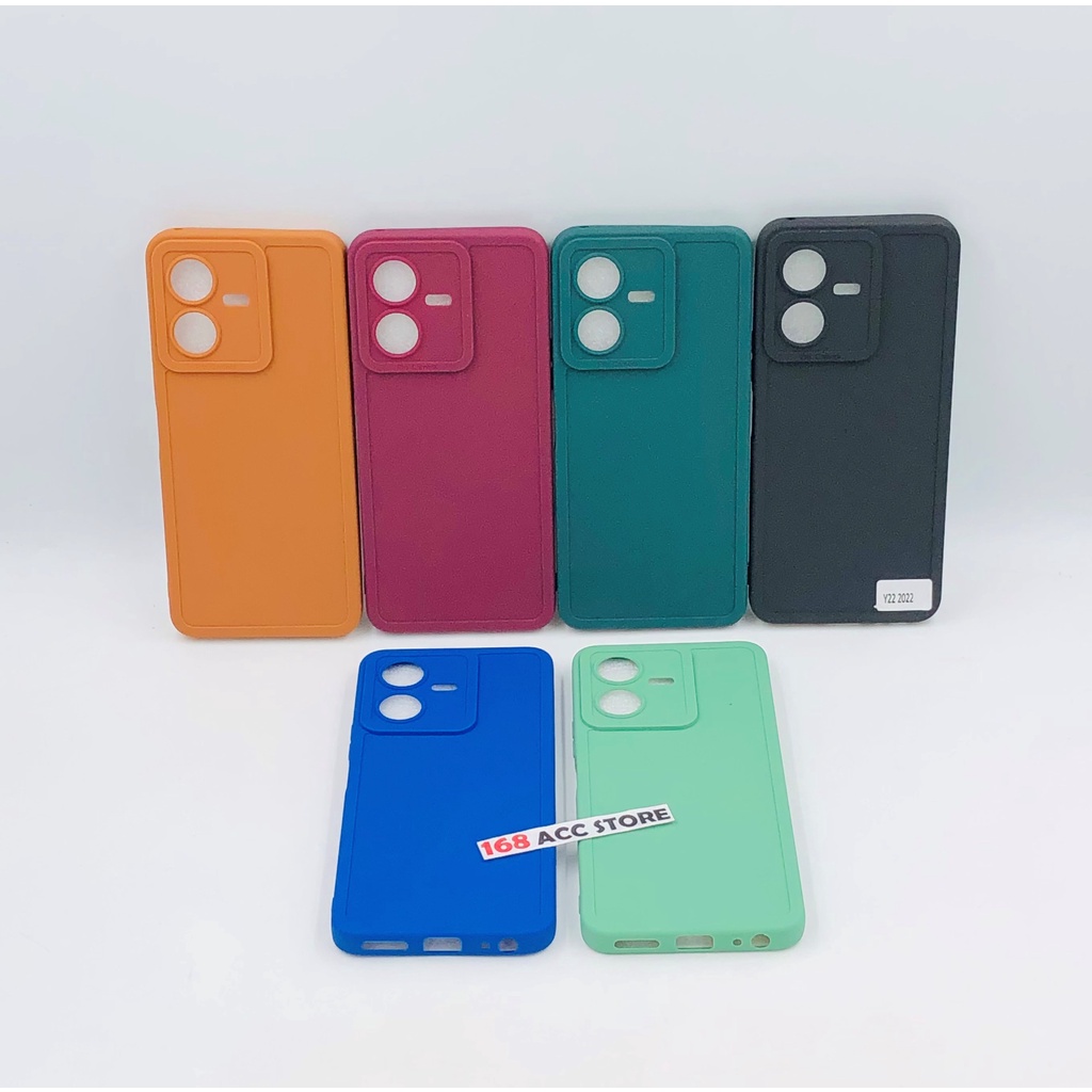 CASE VIVO Y22 CASE SILICON VIVO Y22 SOFTCASE VIVO Y22 2022 MACAROON