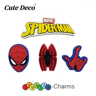 CROCS 【Cute Deco】กระดุมเรซิ่น รูปสไปเดอร์แมนน่ารัก (7 แบบ) อุปกรณ์เสริม สําหรับตกแต่งรองเท้า