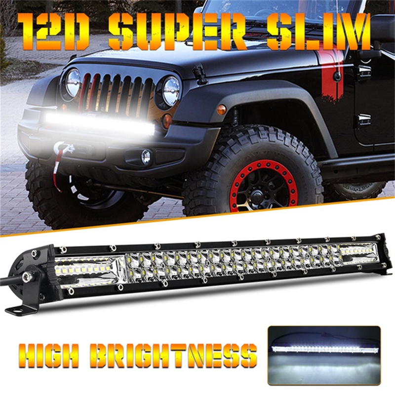 8/15/20inch12V 24V Off-Road LED Bar Spot Flood LED Light Bar/Work Light for CarTruck 4X4 4WD ATV Car