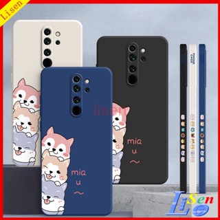 【พร้อมสายคล้อง】เคส Redmi Note 8 Pro Note7 Note 9 Pro Note 8 Note 9s Note10 Note10S Note 10 Pro เคสโทรศัพท์มือถือ ลายสุนัขน่ารัก สําหรับ GG