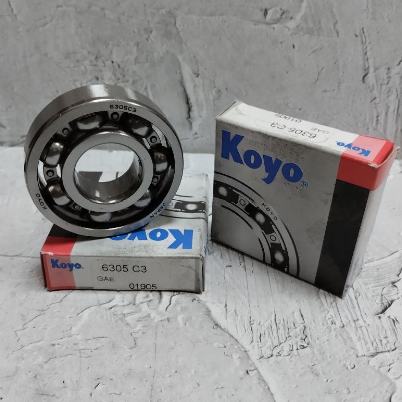 แบร์ริ่ง 6305 C3 KOYO หมวกธรรมดา