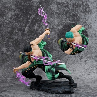 ฟิกเกอร์ One Piece Zoro Three Thousand World Three Swords Fighting Head เปลี่ยนหัวได้