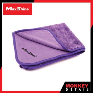 ผ้าไมโครไฟเบอร์ซับน้ำไร้ขอบ เนื้อหนา ขนาด 60x90 cm. - MAXSHINE 600 GSM PURPLE TWISTED LOOP DRYING TOWEL