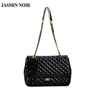 Jasmin NOIR กระเป๋าสะพายไหล่ แต่งสายโซ่คล้อง แฟชั่นสําหรับสตรี