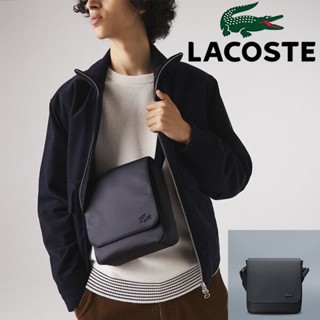 กระเป๋าสะพายข้างผู้ชายพร้อมจัดส่งลาคอส *Lacoste_แพ็คเกจธุรกิจแบบสบาย ๆ ของผู้ชาย