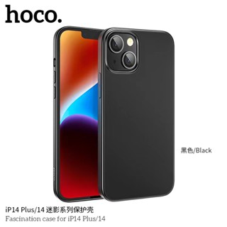 HOCO ดำซิลิโคนอ่อนนุ่มโทรศัพท์ เคสสำหรับไอโฟน 14 / 14 Plus / 14 Pro / 14 Pro Max