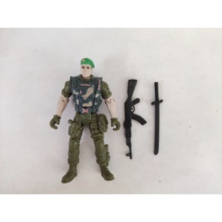 ฟิกเกอร์ Gi Joe Lanard Special Force Green 3.75 นิ้ว 133 พร้อมอุปกรณ์เสริม 2 ชิ้น