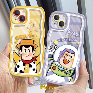 เคสโทรศัพท์มือถือ ลาย Toy Story Woody Buzz Light สําหรับ OPPO A16 A57 A54 A16K A96 A15 A55 A12 A95 A74 A76 A7 A15s A53 A5s A16E F9 A9 A5 A16s A3s A12E A52 A33 A72 A32 A35 A1k Reno 5 4F 6 7 8 เคสขอบหยักปีก