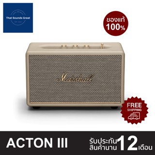 [ของแท้ 100%] ลำโพง Marshall Acton III Bluetooth รุ่นใหม่ปี 2022 รับประกัน 12 เดือน