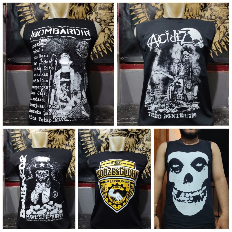 เสื้อยืด PUNK SLEEVE T-SHIRT (LEKBONG)
