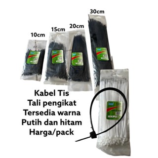 Putih HITAM สายเคเบิ้ลไทร์ 10 ซม. -15 ซม. -20 ซม. -30 ซม. สีขาว สีดํา / สายเคเบิล IGM