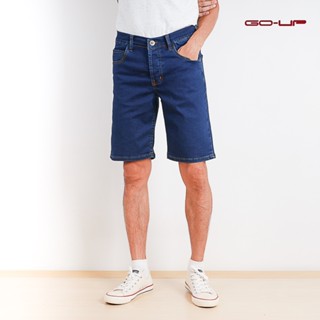 Mens jeans กางเกงยีนส์ขาสั้นผู้ชาย ยีนส์ผ้ายืด (เป้ากระดุม) รุ่น 6130016