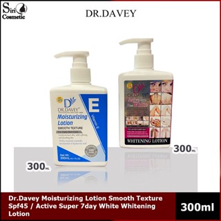 Dr.Davey Moisturizing Lotion Smooth Texture Spf45 / Active Super 7day White Whitening Lotion 300ml.