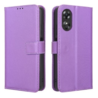 OPPO A17 เคส PU Leather Case เคสโทรศัพท์ Stand Wallet OPPOA17 เคสมือถือ Cover