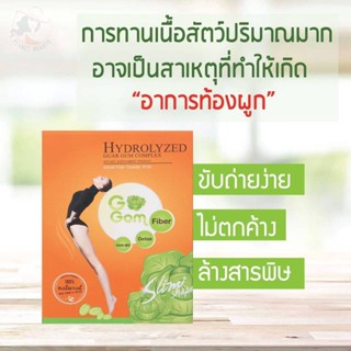 [[ของแท้100%]] โกกอม GoGom Fiber Detox  ไฟเบอร์ ดีท็อกโกกอม บรรจุ 10 ซอง (จำนวน 1 กล่อง)