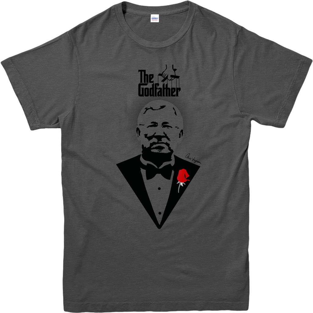 เสื้อยืดผู้ Lmytx2 เสื้อยืด ผ้าฝ้าย พิมพ์ลาย Sir Alex Ferguson The Godfather Spoof Utd สีเทาเข้ม พลัสไซซ์ สําหรับผู้ชาย