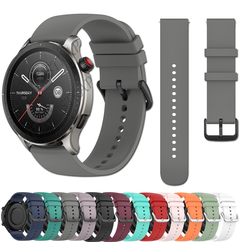 สายนาฬิกาข้อมือซิลิโคนสําหรับ Xiaomi Huami Amazfit Gts 4 3 2 2e 2mini/GTS 4 Mini