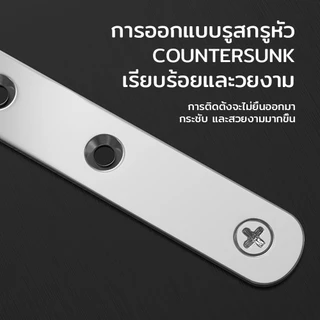 【10PCS / ชิ้น】ฉากรับชั้น ขั้วต่อรูปตัว L ฉากสแตนเลส เหล็กฉากเจาะรู 90 องศา 3 มิล