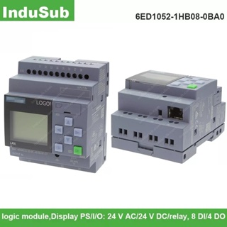 โลโก้ PLC 6ED1052-1HB08-0BA0! โมดูลควบคุมตรรกะอัจฉริยะ 8 24RCE 6ED10521HB080BA0 พร้อมจอแสดงผล