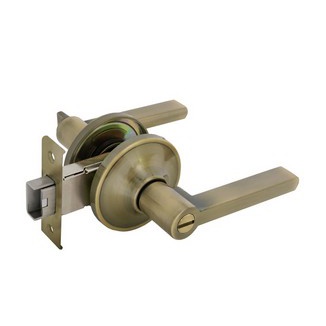 SOLEXกุญแจมือบิด No. 1805AB/BK ห้องน้ำ ไม่มีกุญแจ  (2 system Lever Hander &amp; Deadbolt Lockset)