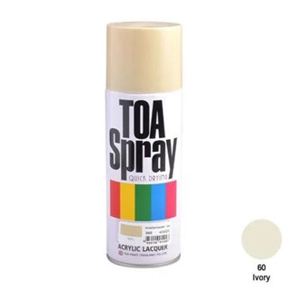 สีสเปรย์ อเนกประสงค์ TOA รุ่น 0060 ขนาด 400 ซีซี. IVORY สีครีม