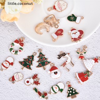 [little.coconut] จี้รูปต้นมะพร้าว ผสมอัลลอย สําหรับทําเครื่องประดับ DIY 20 ชิ้น ต่อชุด