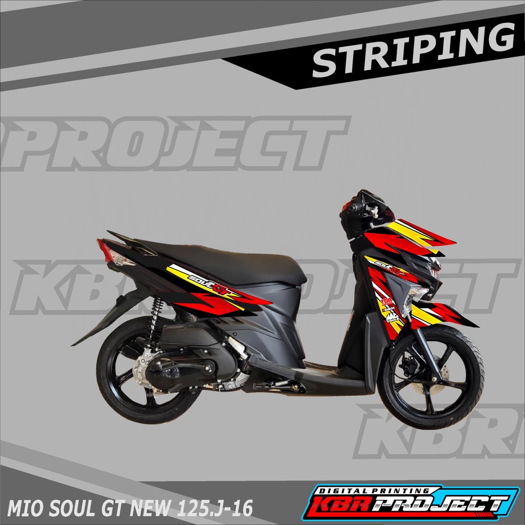 MIO SOUL GT NEW 125 สติ๊กเกอร์ Racing variation, YAMAHA MIO SOUL GT NEW 125 J.16 สติ๊กเกอร์มอเตอร์ไซ