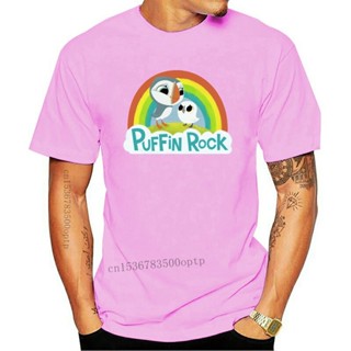 เสื้อคู่รัก Yeni Puffin kaya Logo çocuklar gençlik T-shirt boyutu Xs - Xl gömlek yaz kısa kollu yenilik