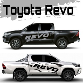 sticker Toyota revo สติ๊กเกอร์รถกระบะ revo สติ๊กเกอร์ลายก้างปลา สติ๊กเกอร์ลายสาดโคลน Toyota revo