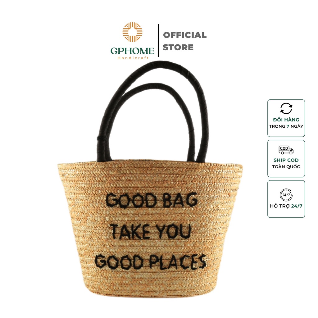 GPHOME Sedge กระเป๋าสี่เหลี่ยมคางหมูพร้อมแฟชั่นทันสมัย LETTERS