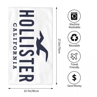 Hollister Co (2) ผ้าขนหนู ทรงสี่เหลี่ยม ขนาด 70x40 ซม. สําหรับเล่นกีฬา โยคะ ฟิตเนส วิ่ง