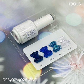 TD005 สีโทนน้ำเงินขาว 4 สี Tadee