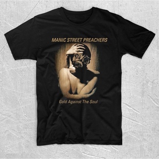 เสื้อยืด พิมพ์ลายวงดนตรี Manic STREET PREACHERS - GOLD AGAINST THE SOUL