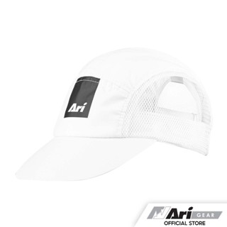 ARI 5 PANELS MESH CAP - WHITE/BLACK หมวกวิ่ง อาริ 5 PANELS MESH สีขาว