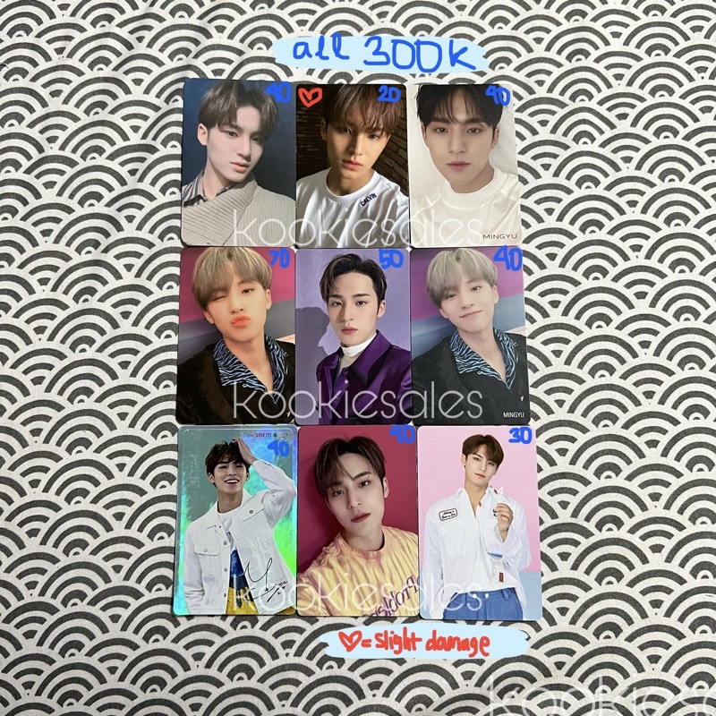 THE SAEM Photocard PC Seventeen Mingyu อัลบั้ม You Made My Dawn Before YMMD An Ode Begin Hitorijanai