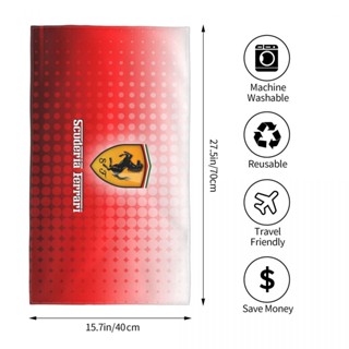 Scuderia ferrari (2) ผ้าขนหนู ทรงสี่เหลี่ยม ขนาด 70x40 ซม. สําหรับออกกําลังกาย โยคะ วิ่ง กลางแจ้ง