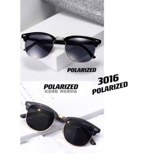 แว่นตากันแดดทรงกรอบครึ่งเฟรม เลนส์Polarized 3016