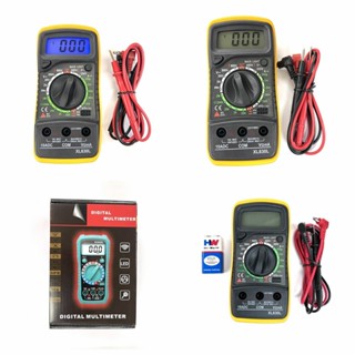 Multimeter XL830L（เเบตตรี่อยู่ในตัว）เครื่องวัดแรงดันไฟ วัดกระแสไฟ วัดค่าความต้านทาน วัดทรานซิสเตอร์ ดิจิตอลมัลติมิเตอร์