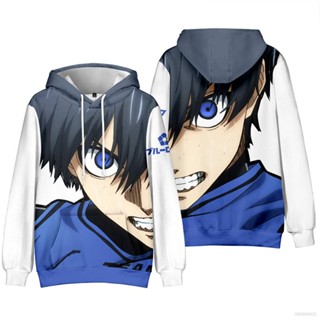 ST1 BLUE LOCK Hoodie Long Sleeve Tops Casaul Loose Unisex Sweatshirt Fashion Graphic Anime Hoody