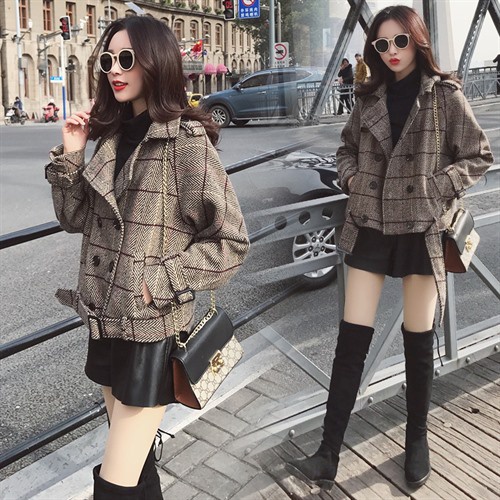 590 พร้อมส่ง ส่งไว ทันใจ ร้านคนไทยค่ะ Coat wool โค้ทผ้าวูลตัวสั้น เสื้อโค้ท โค้ทวูล เสื้อกันหนาว โค้ทผู้หญิง