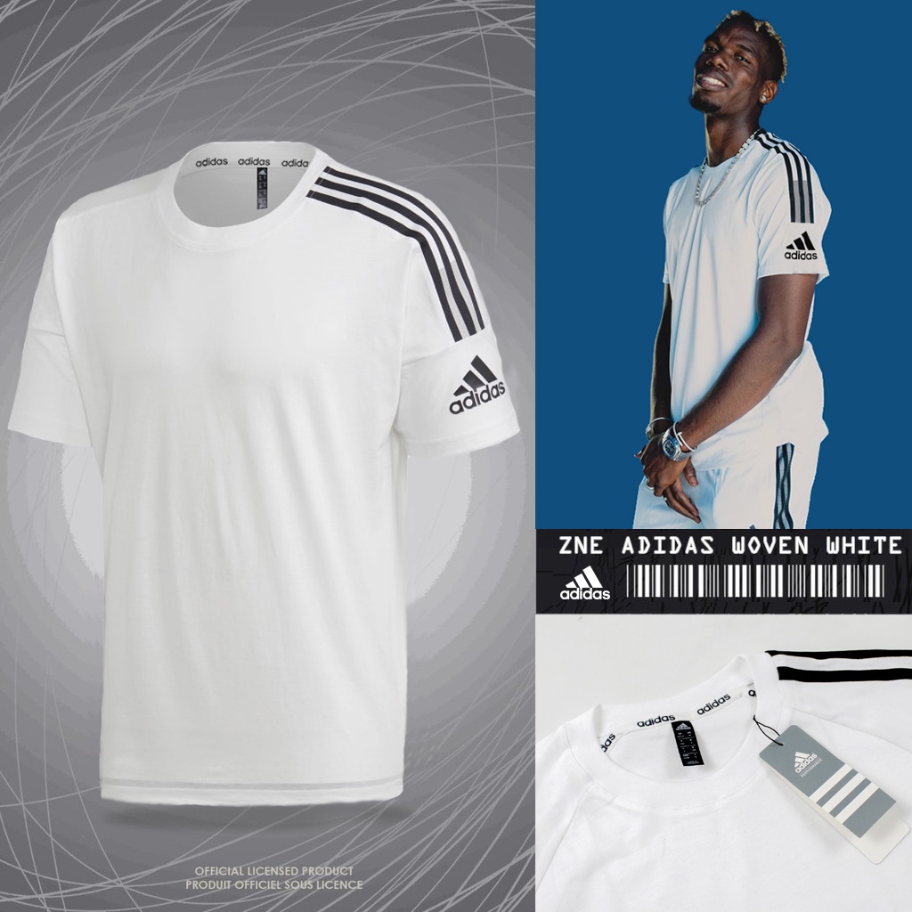 เสื้อยืดadidas WOVEN สีขาว | Kaosadidas ZNE แขนสั้นผู้ชาย เกรด ORIGINAL | เสื้อยืด พรีเมี่ยม | เสื้อ