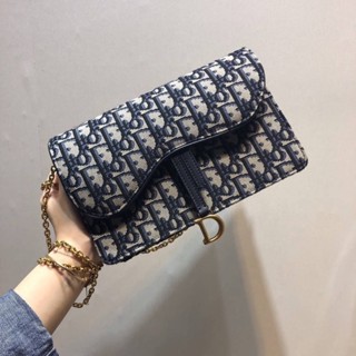 🔥พร้อมส่ง New Dior oblique Saddle pouch (Ori)