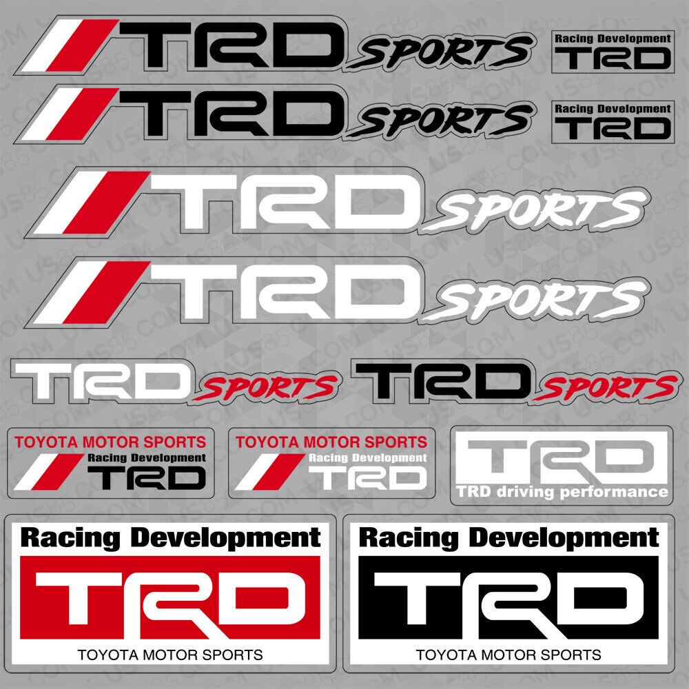 สติกเกอร์โลโก้ 13 แบบ สําหรับตกแต่งรถยนต์ Toyota TRD Sport